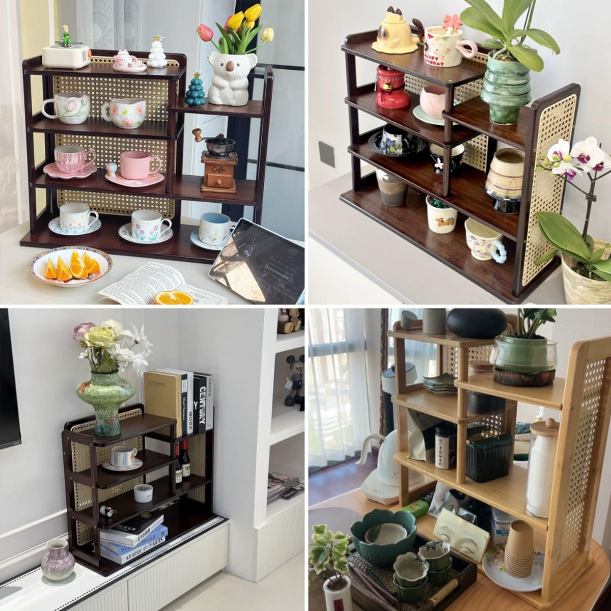 Countertop Bamboo Display Shelf