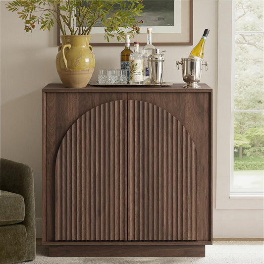 Modern Buffet Cabinet / Sideboard with Storage with Wave Design