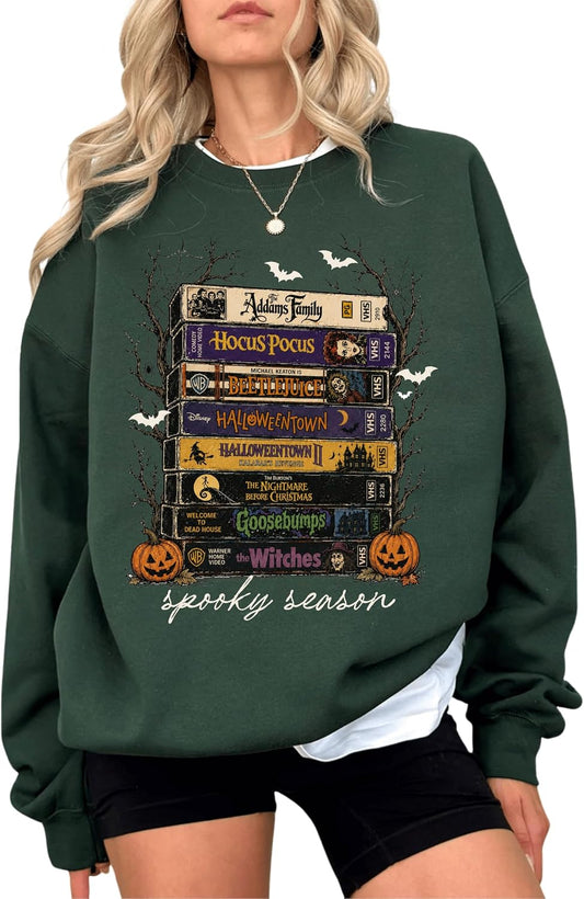 Vintage Retro Halloween Movies Sweatshirt