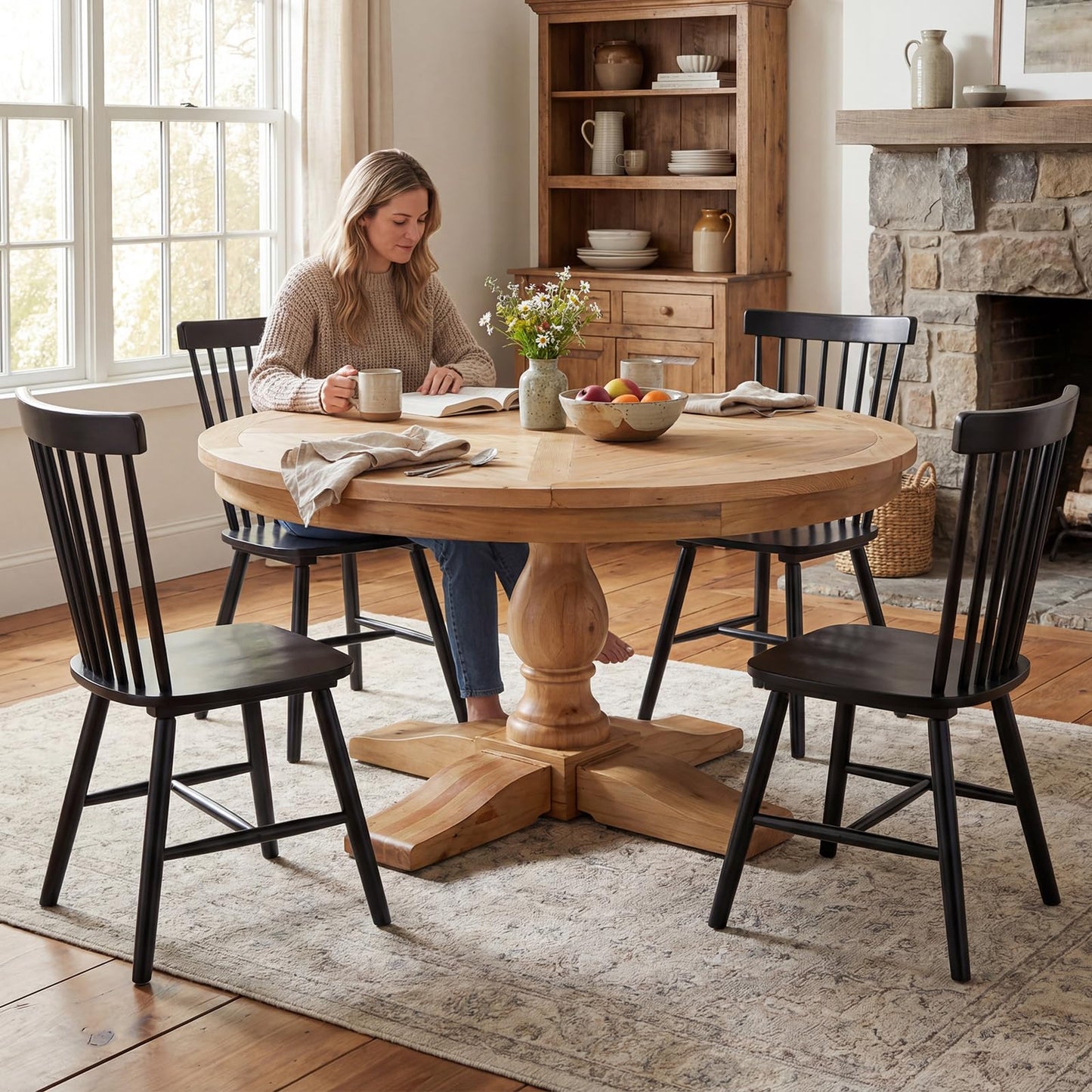 60" Round Dining Kitchen Table