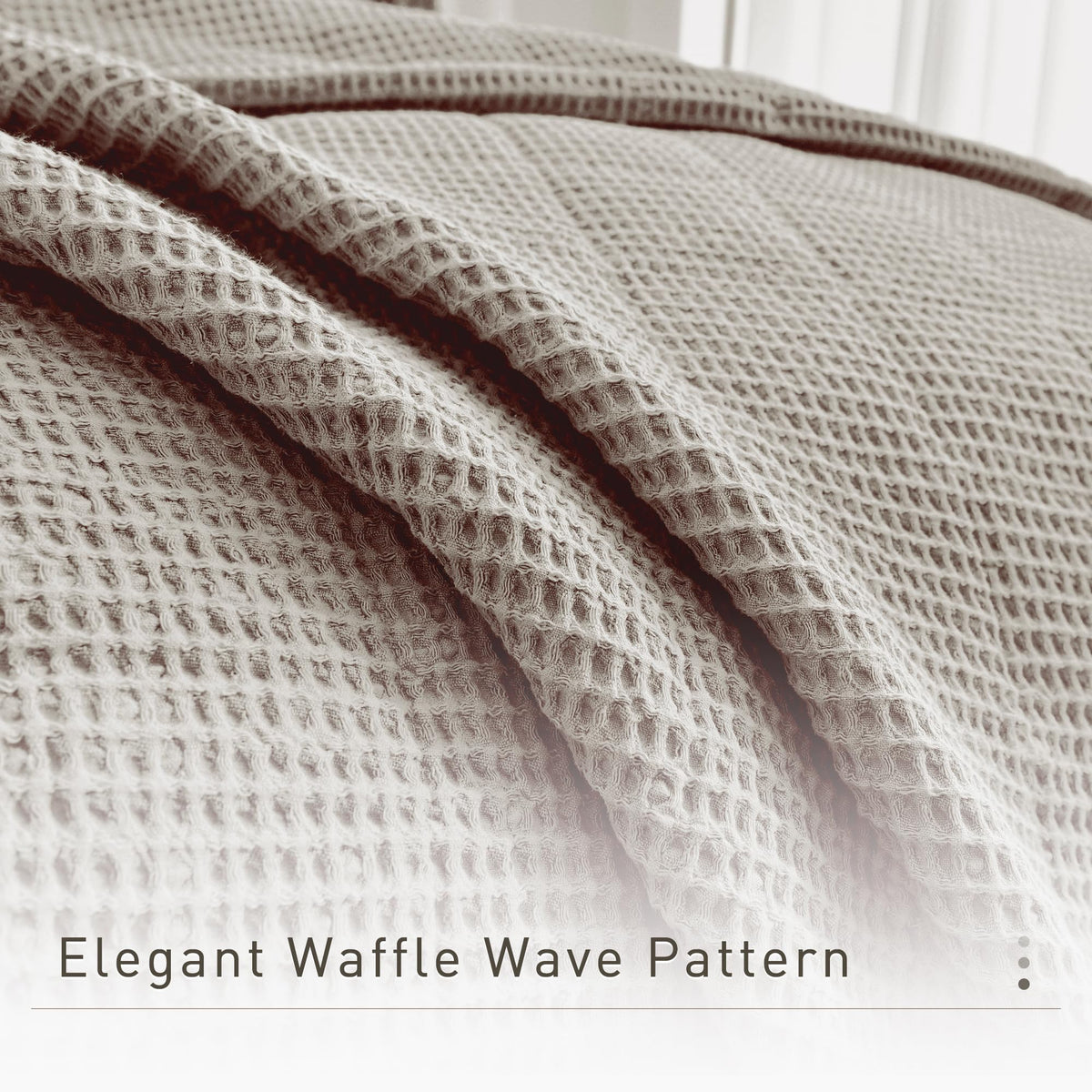 Oversized Waffle Weave Lightweight Coverlets_3 Pieces