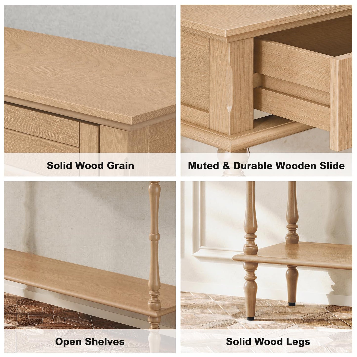 Console Table with 2 Drawers