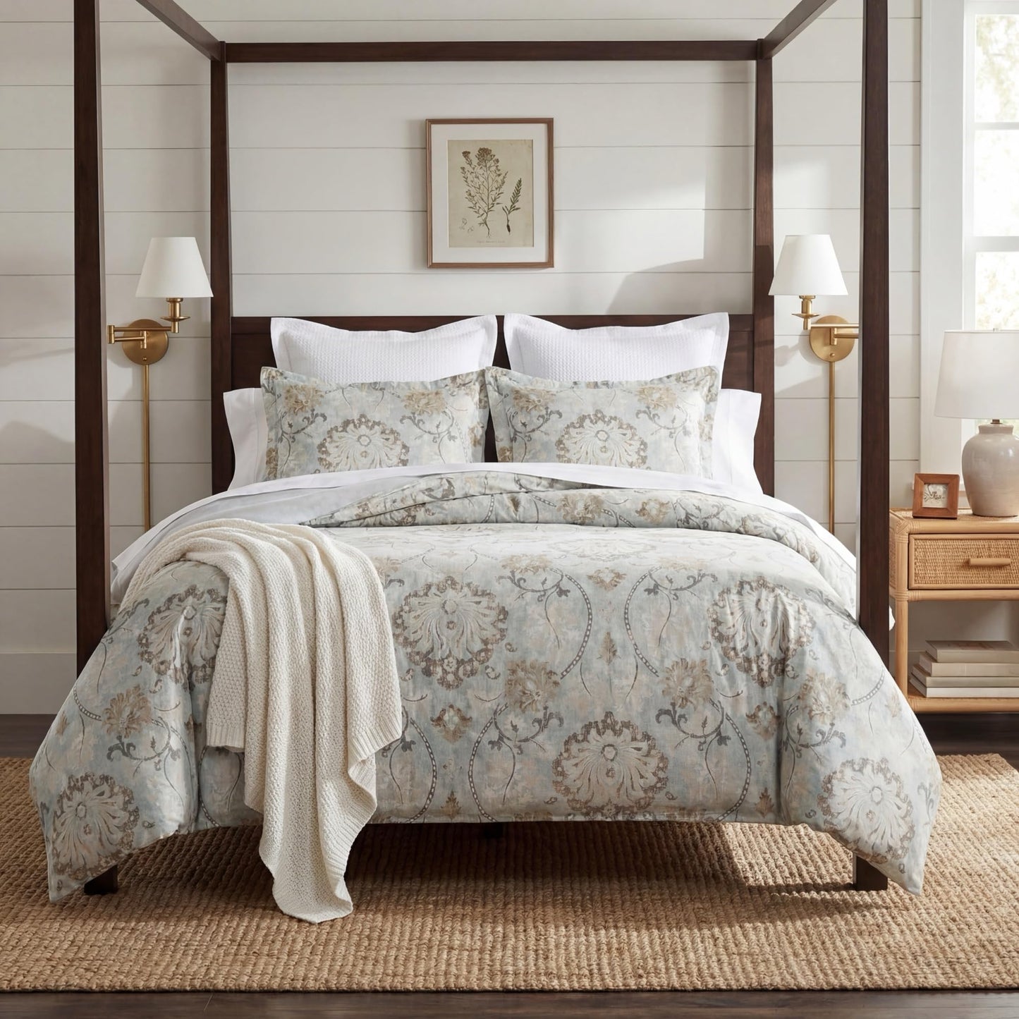 Victoria 3 Piece Duvet Cover Set with Pillow Shams