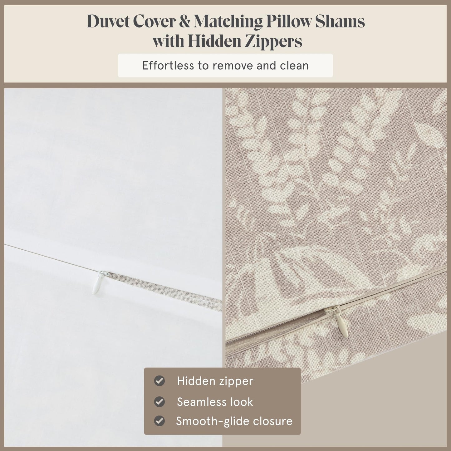 Victoria 3 Piece Duvet Cover Set with Pillow Shams
