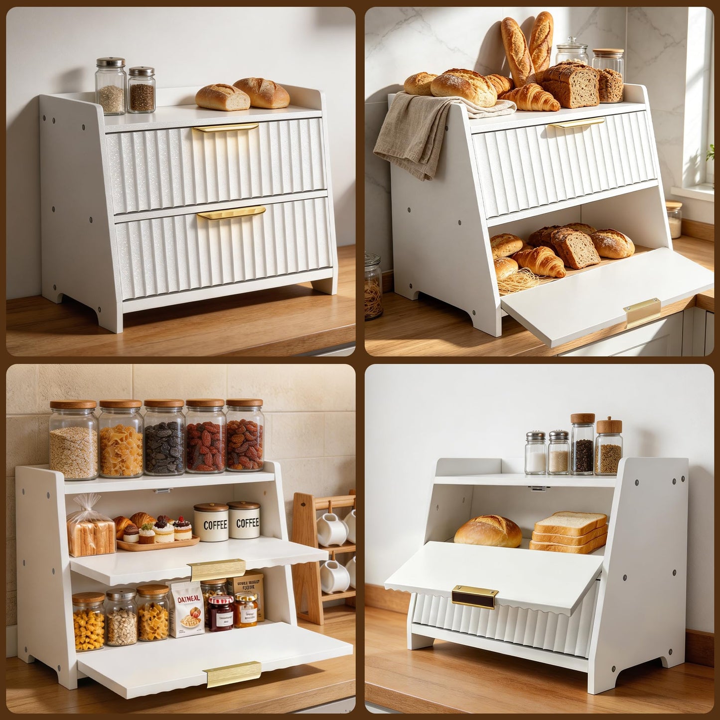 Elevated Bread Storage Cabinet