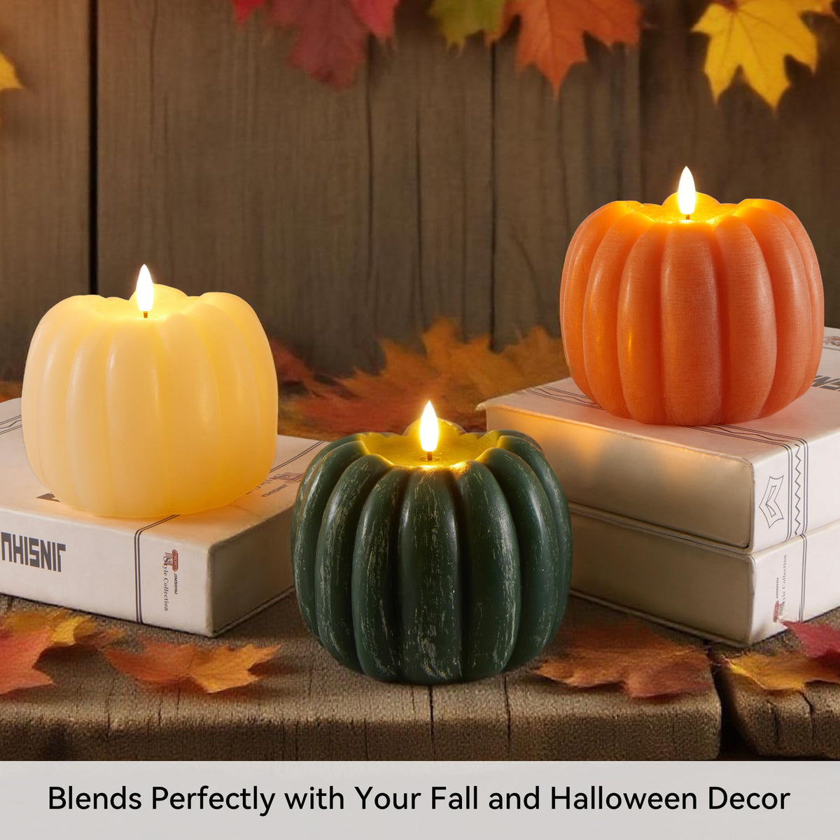 Flameless Pumpkin Candle with Remote