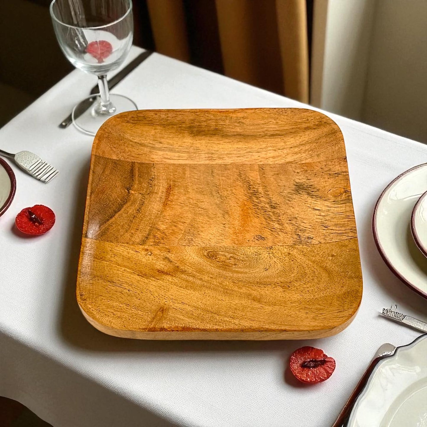 Wooden Decorative Pear Tray