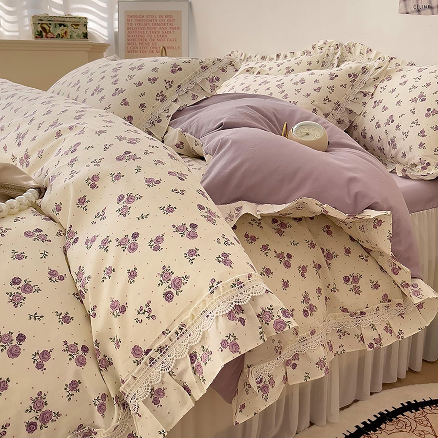 100% Cotton Cozy Bedding Set Four-Piece