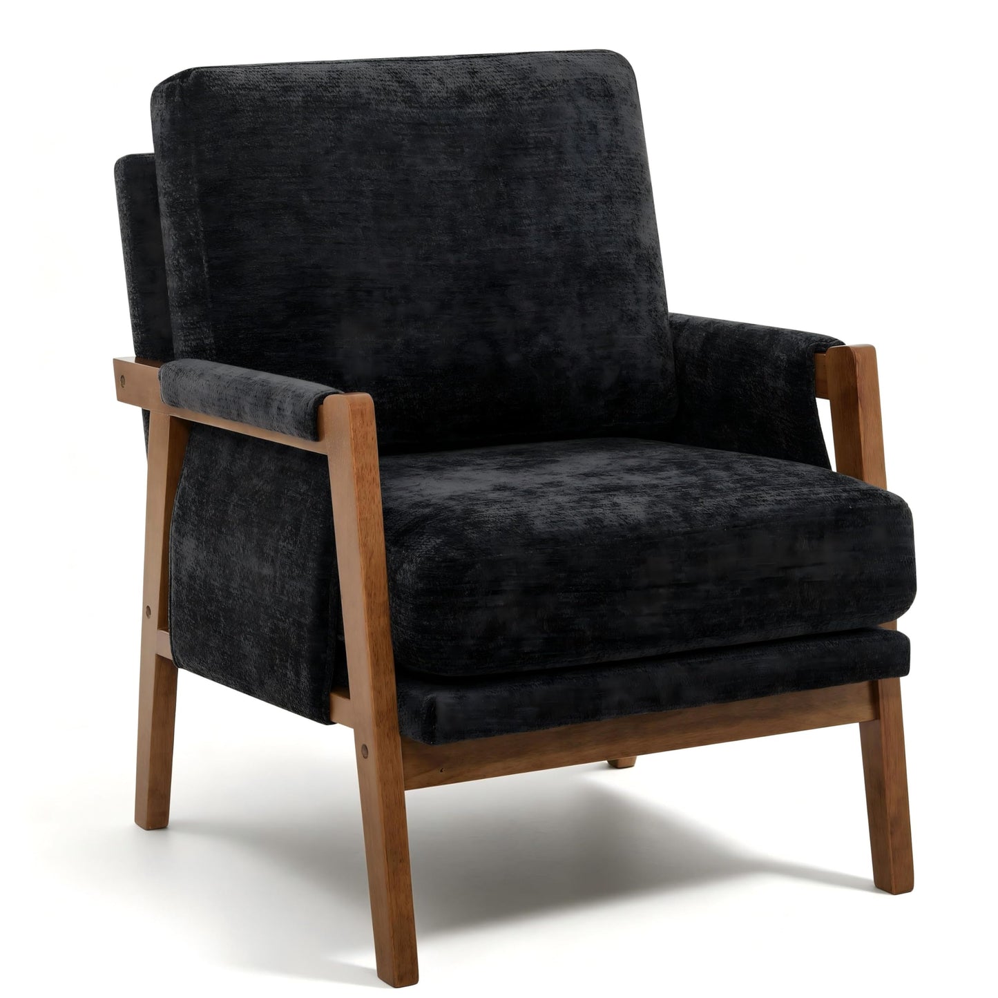 Modern Accent Armchair_Solid Wood