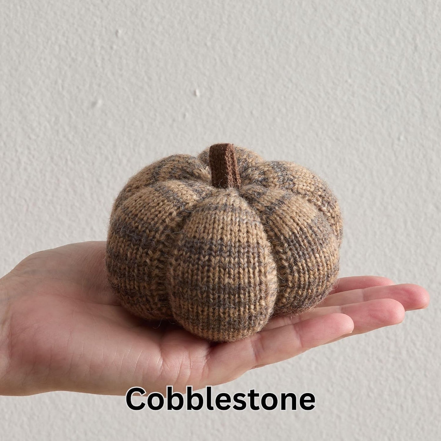 Set of 3 Cozy Knit Pumpkins