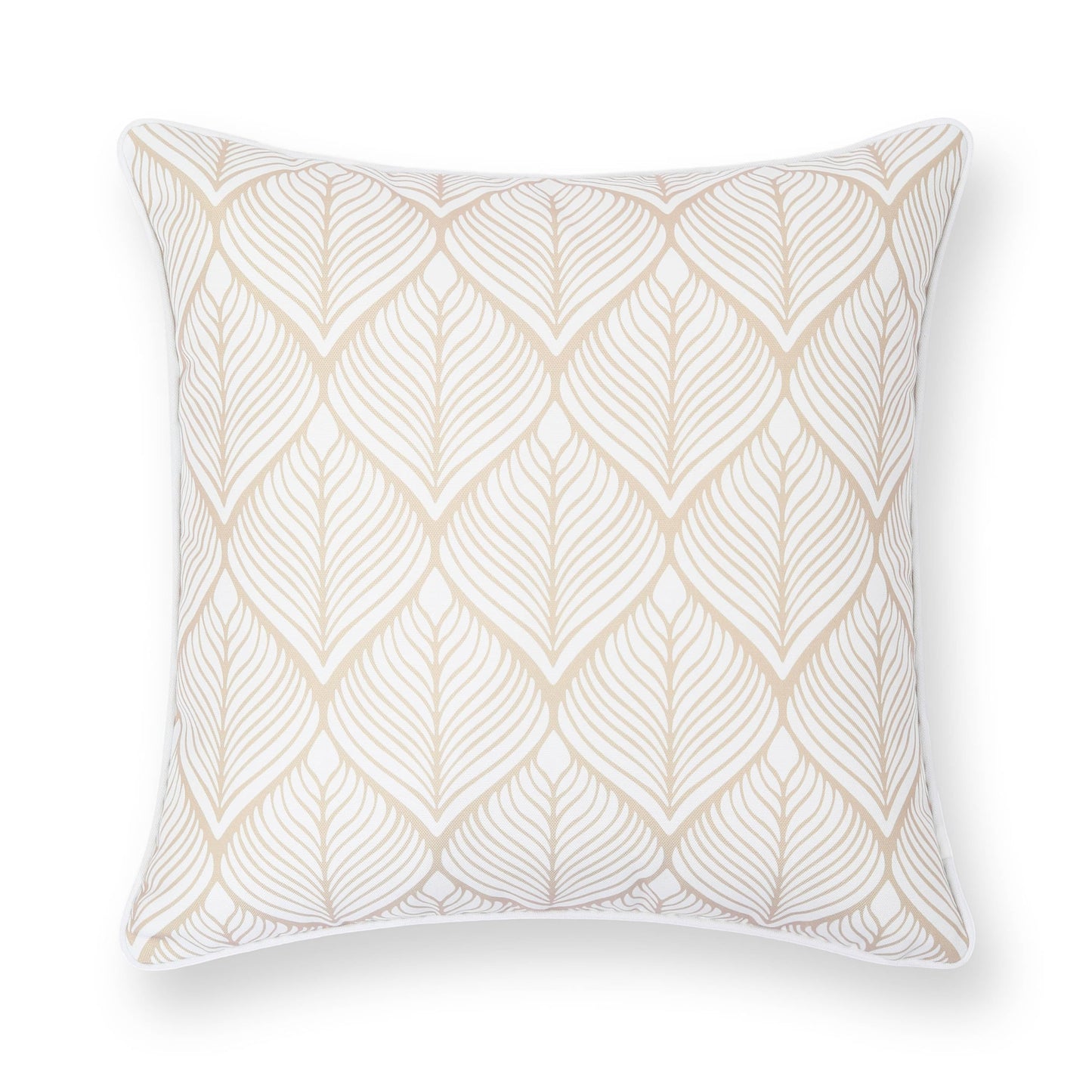 Indoor Outdoor Scalloped Lumbar Pillow Cover 12"x20"