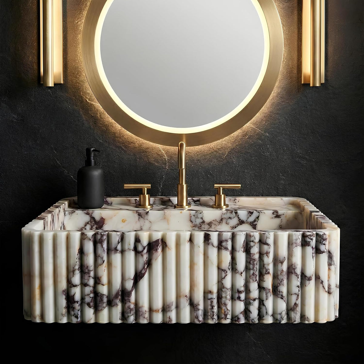 Calacatta Viola Marble Sink