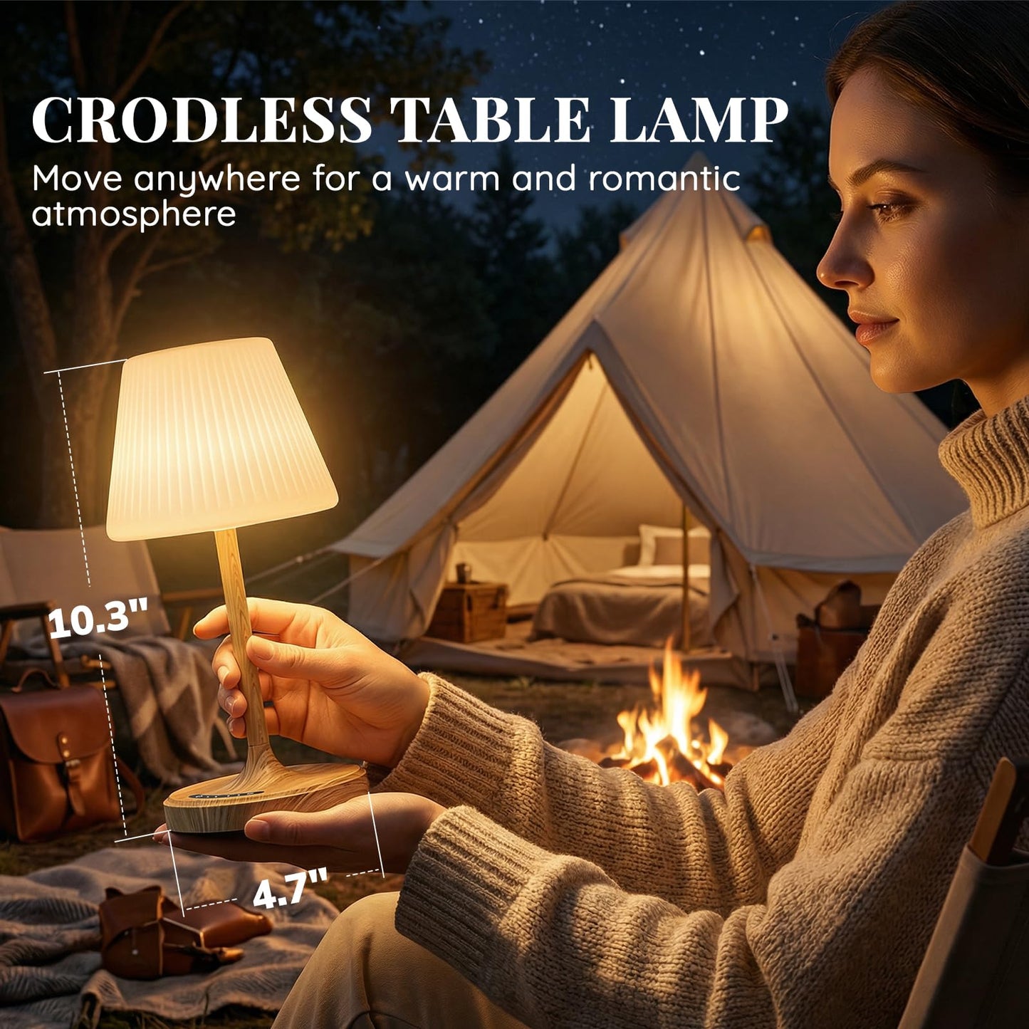 Cordless Waterproof Shower Lamp