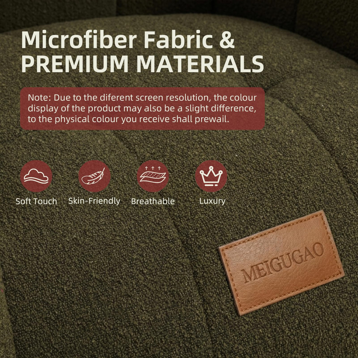 Bean Bag Couch with Ottoman