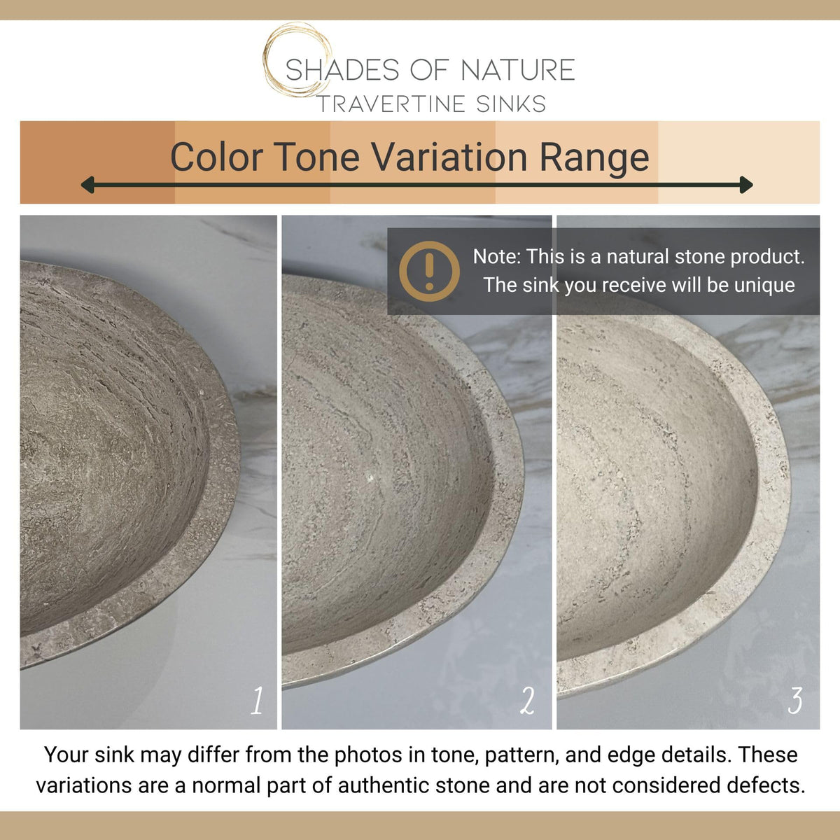 Oval Natural Stone Wash Basin Travertine Vessel Sink