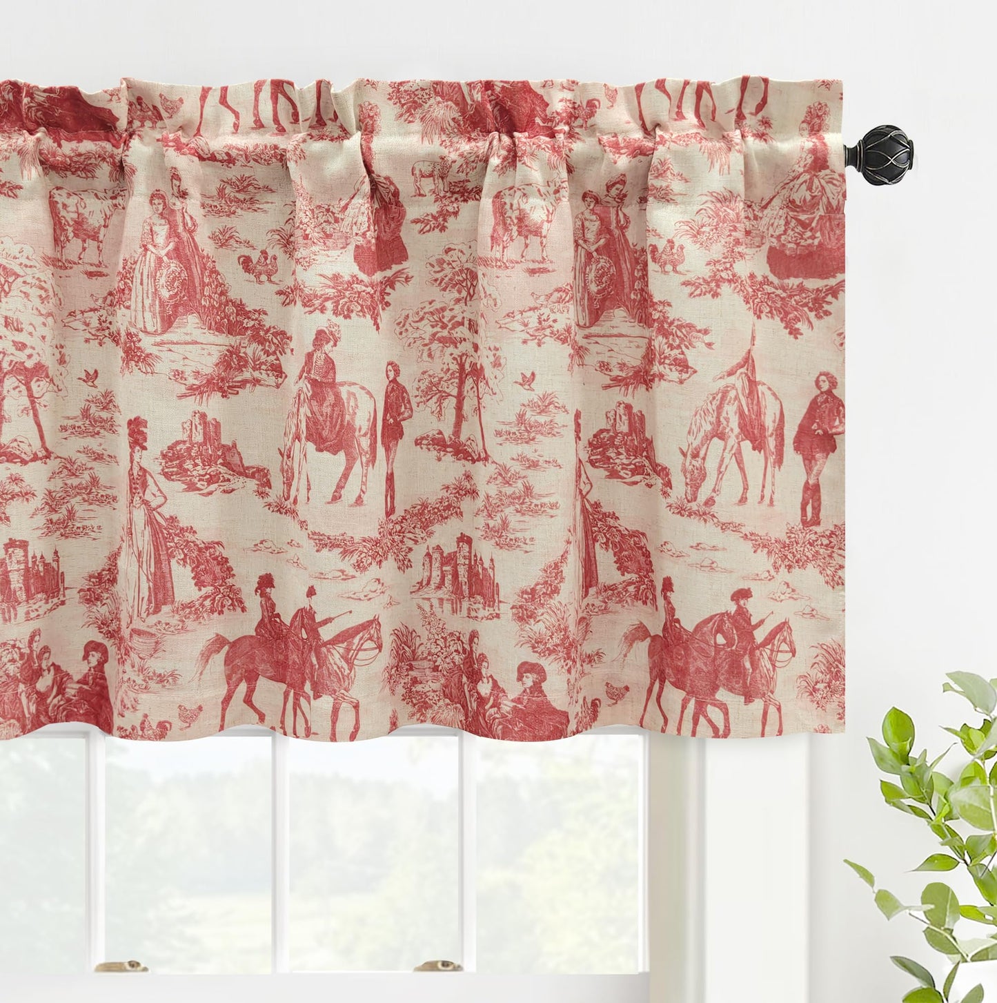 Linen Blackout Valance Window Curtain