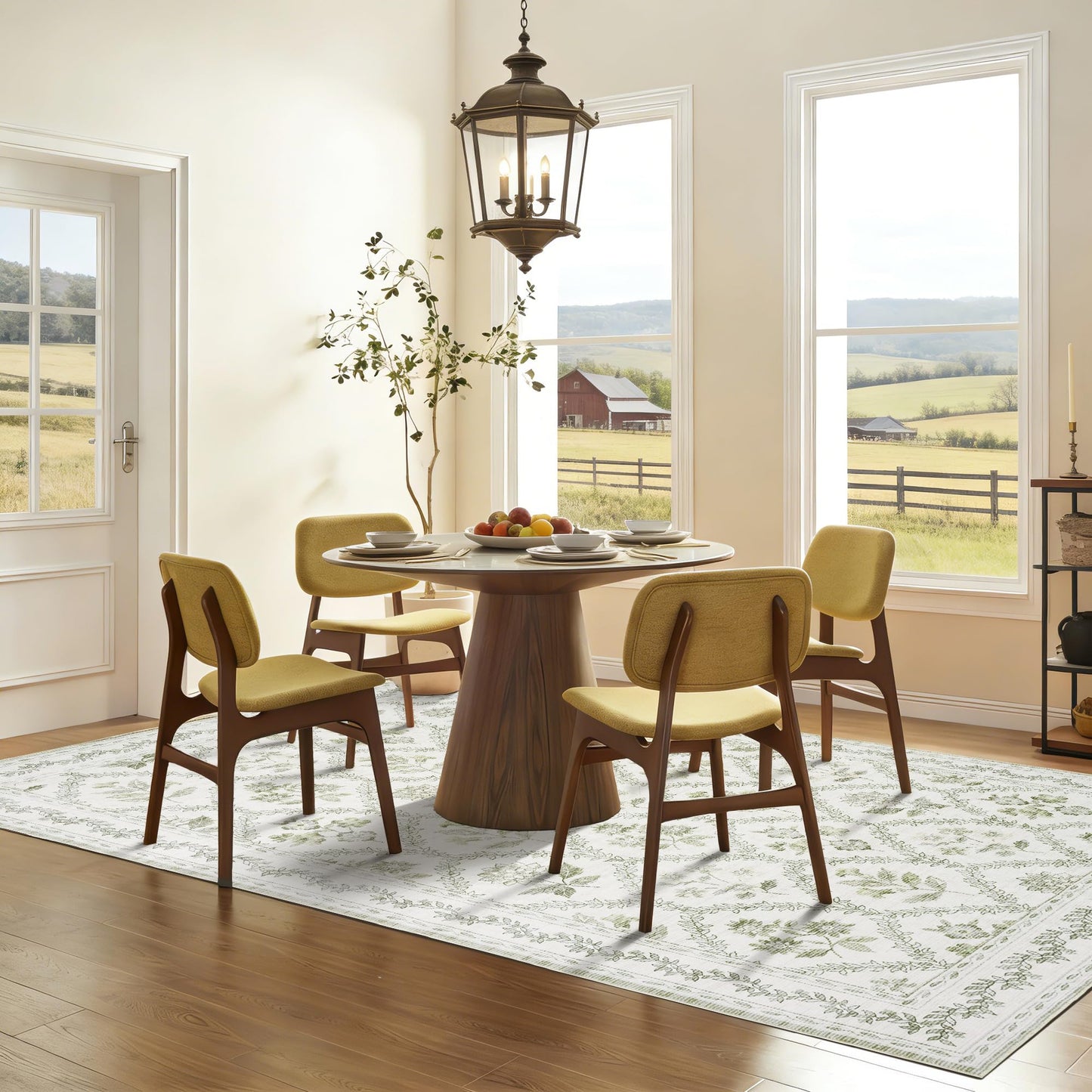 Floral Living Room Rug