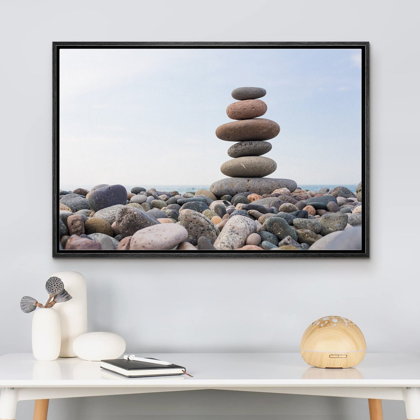 26 Fall Framed Canvas Wall Print