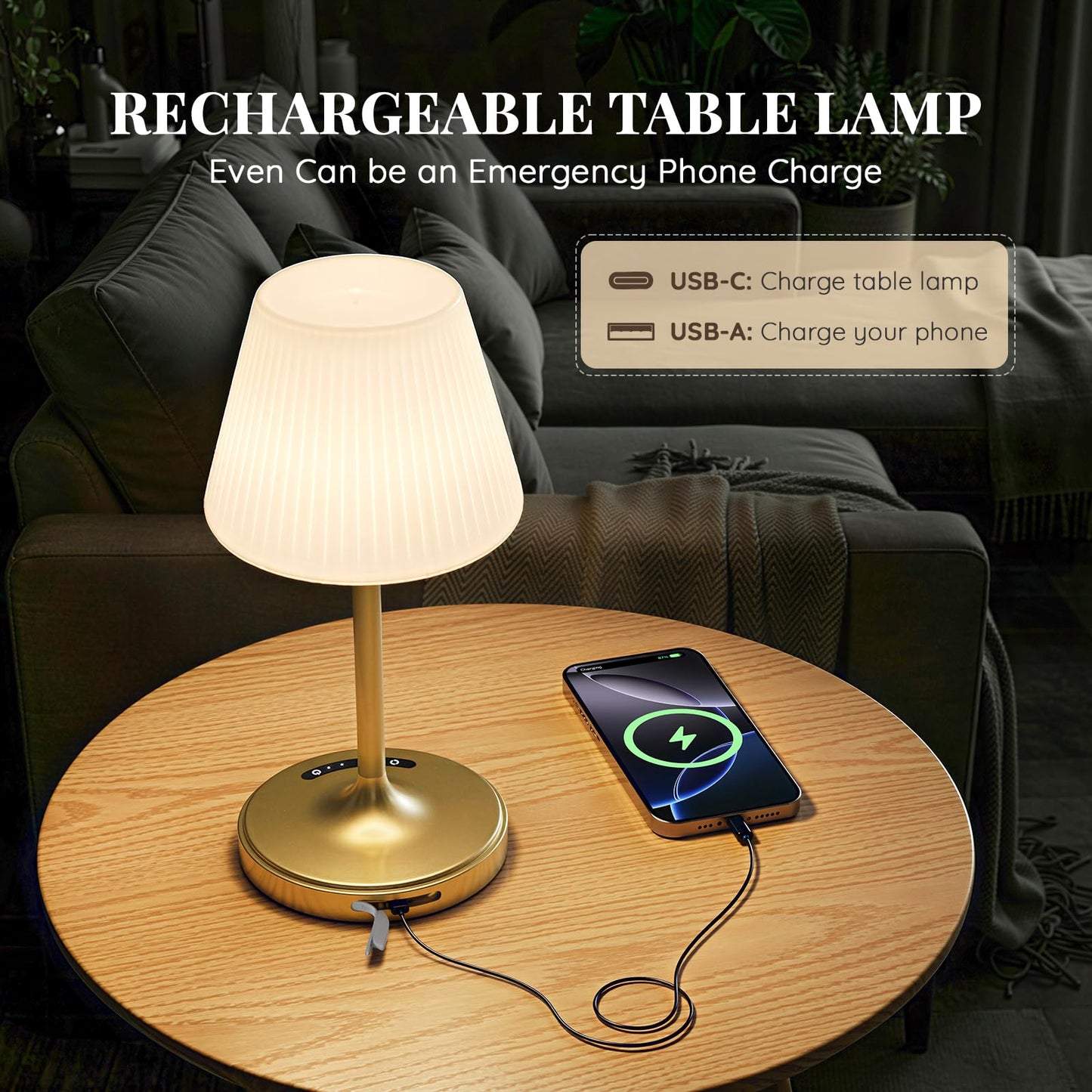 Cordless Waterproof Shower Lamp