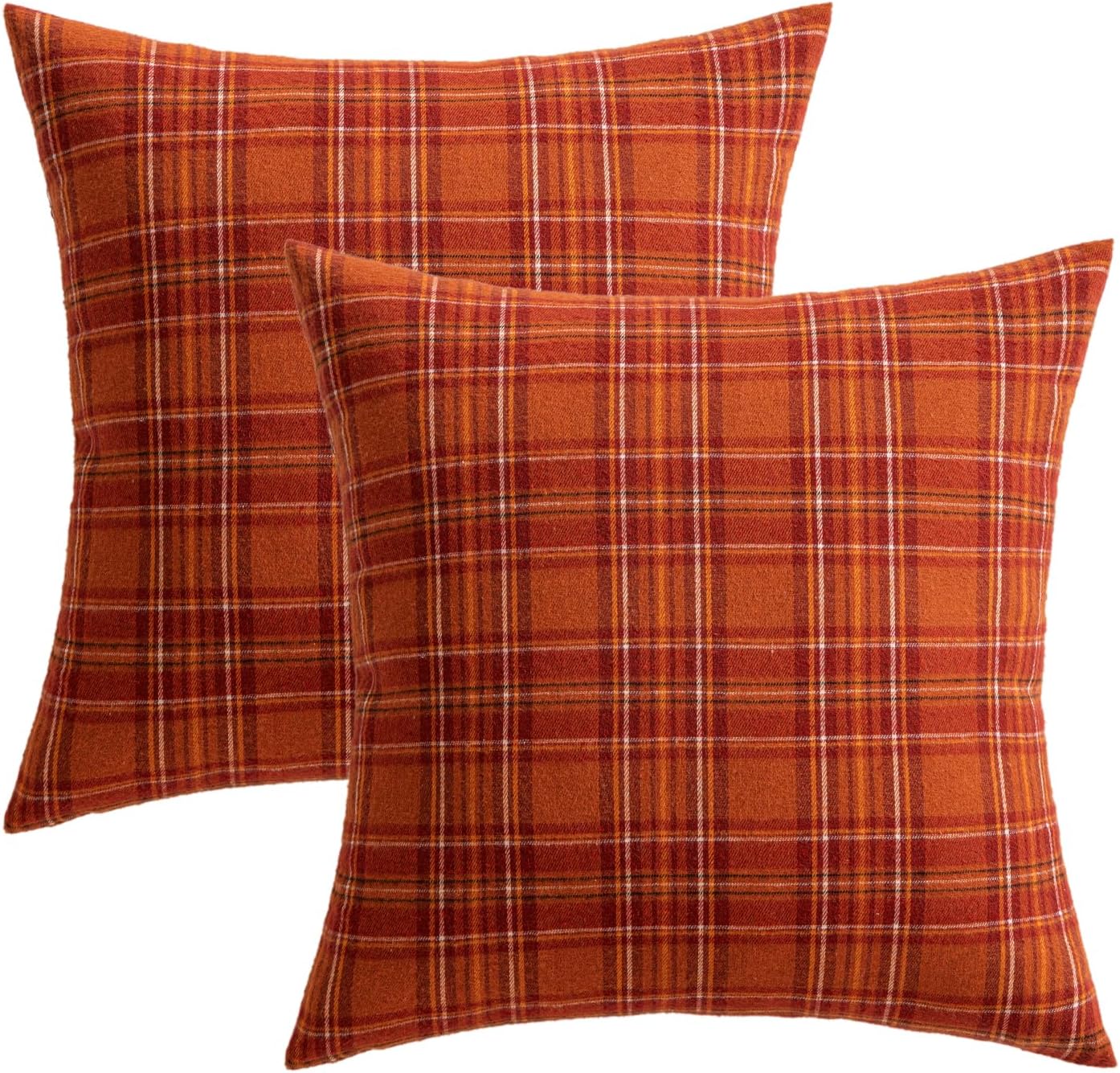 Fall Plaid Pillow Covers