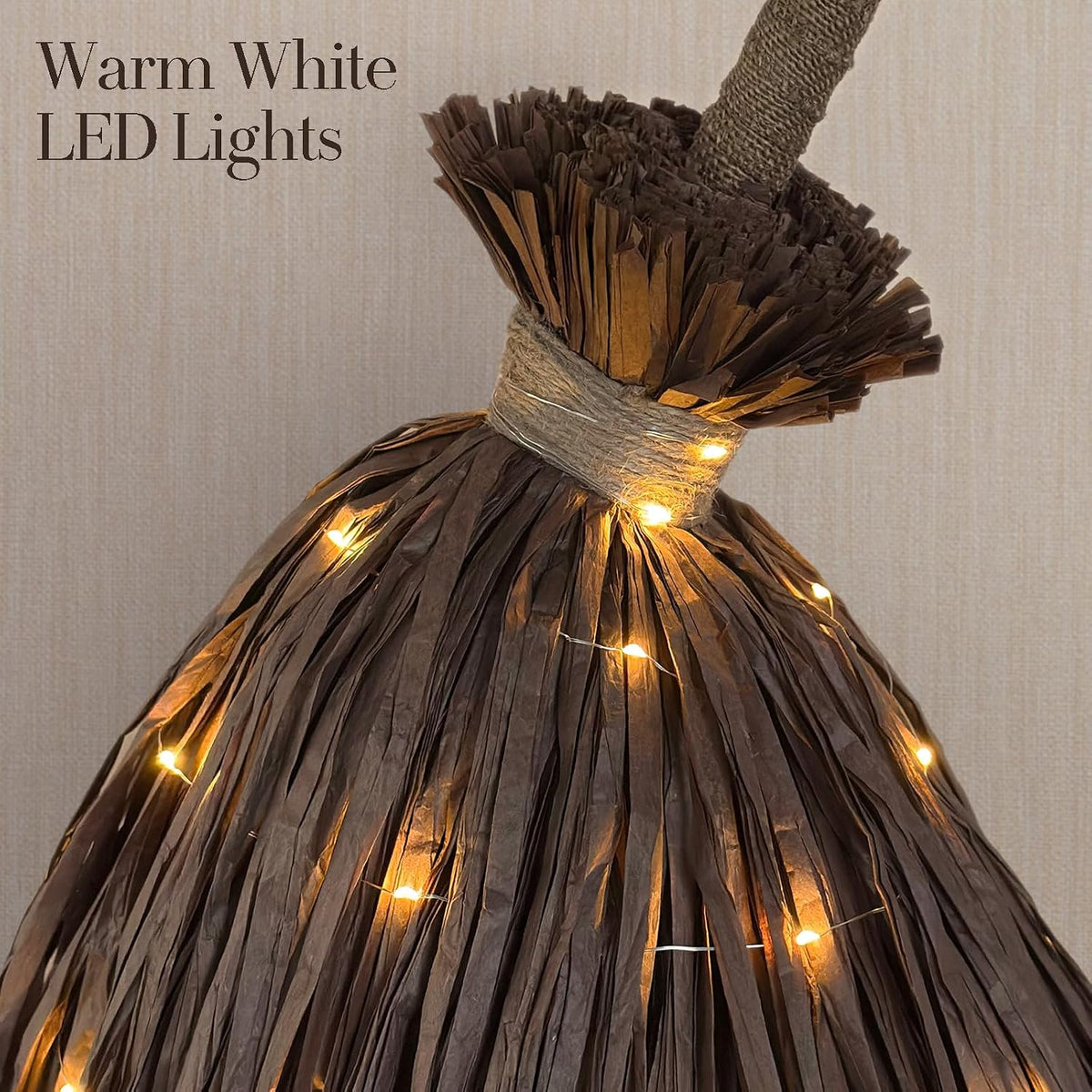 5.5 Ft Giant Light-Up Witches Broom