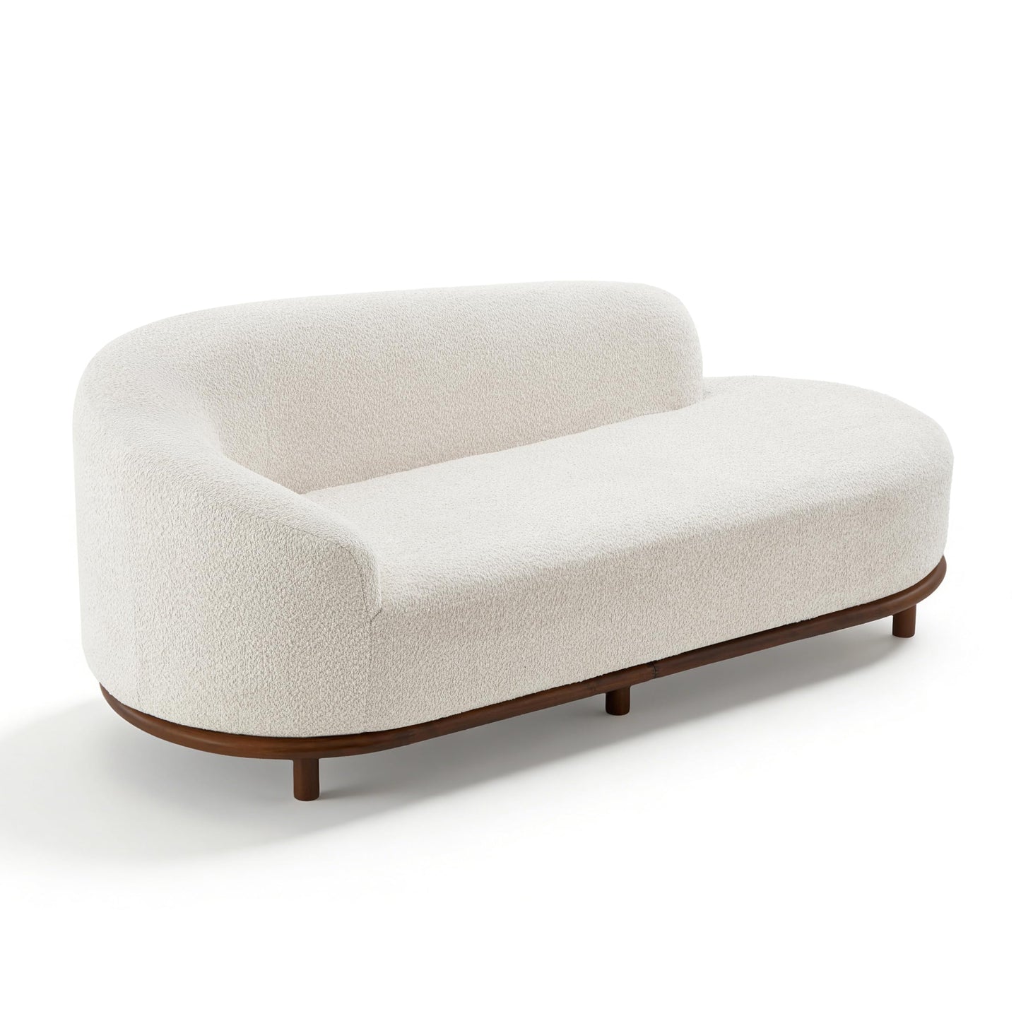 Bouclé Chaise Lounge Sofa