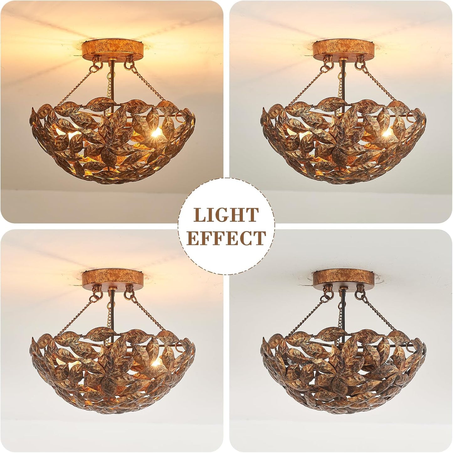 Vintage Flush Mount Ceiling Light