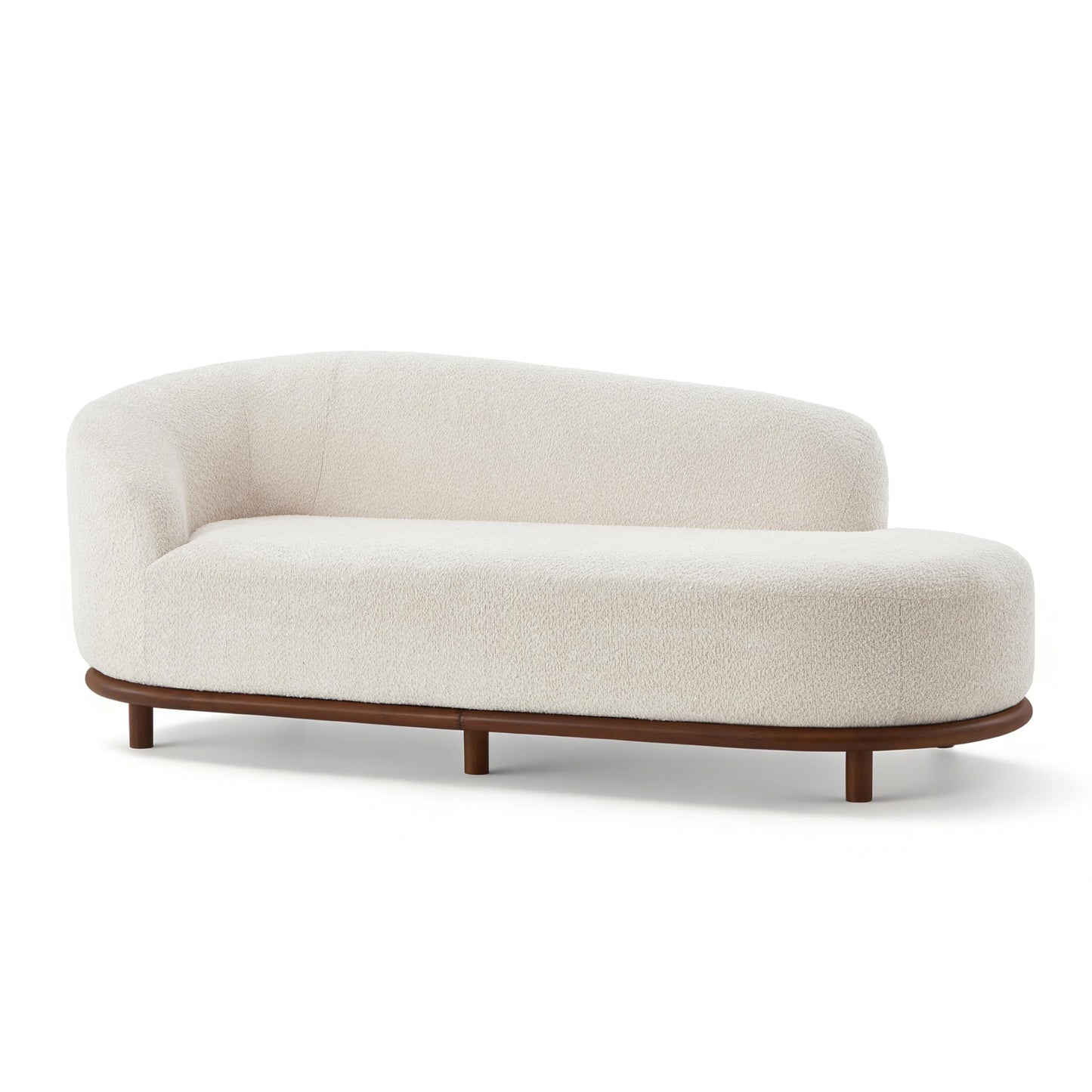Bouclé Chaise Lounge Sofa