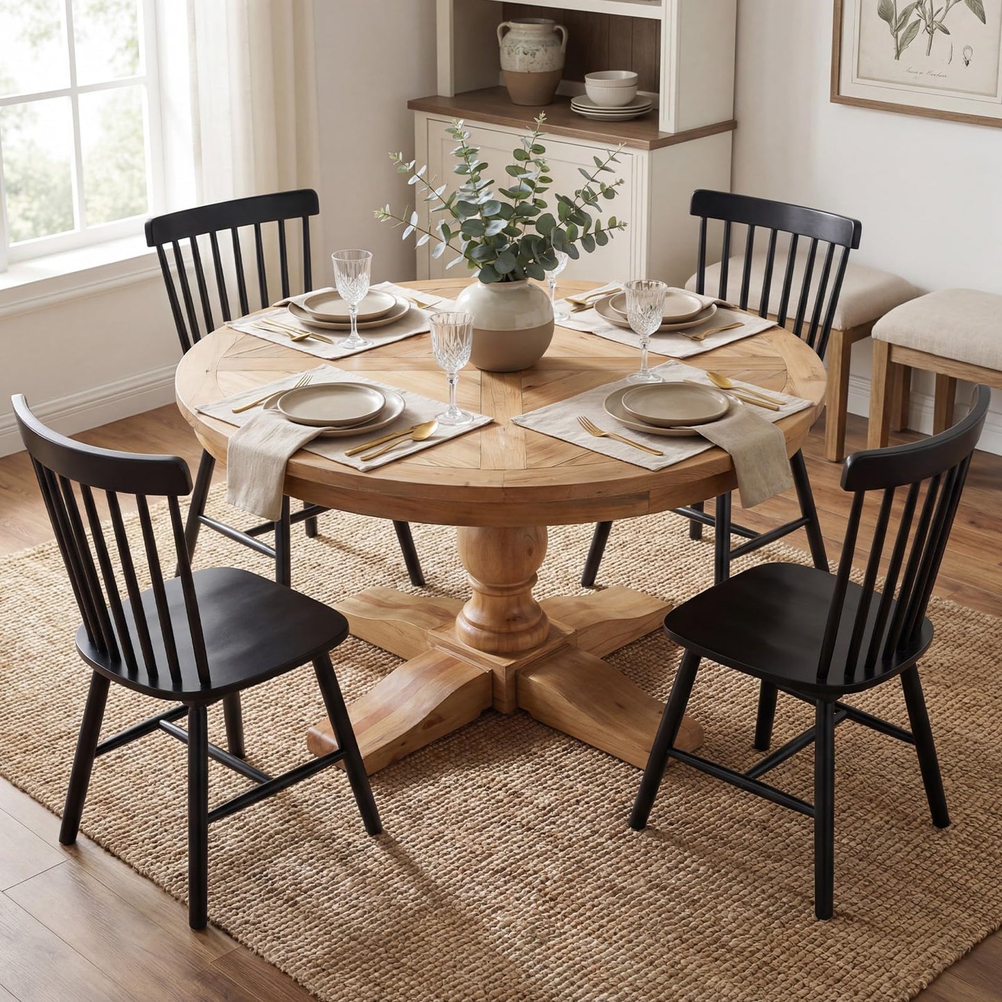 60" Round Dining Kitchen Table