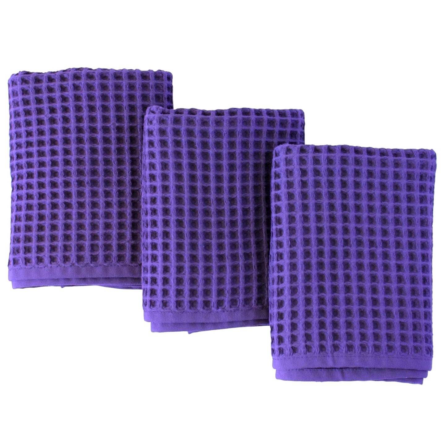 PÜSKÜL Organic Waffle Kitchen Towel Pure 100% Turkish Cotton Set of 3 Natural Raw-Undyed Towel - Premium Quality Soft Quick-Dry Absorbent Lint-Free Hand & Dish Towels Large 32X16 (3, Natural Beige)