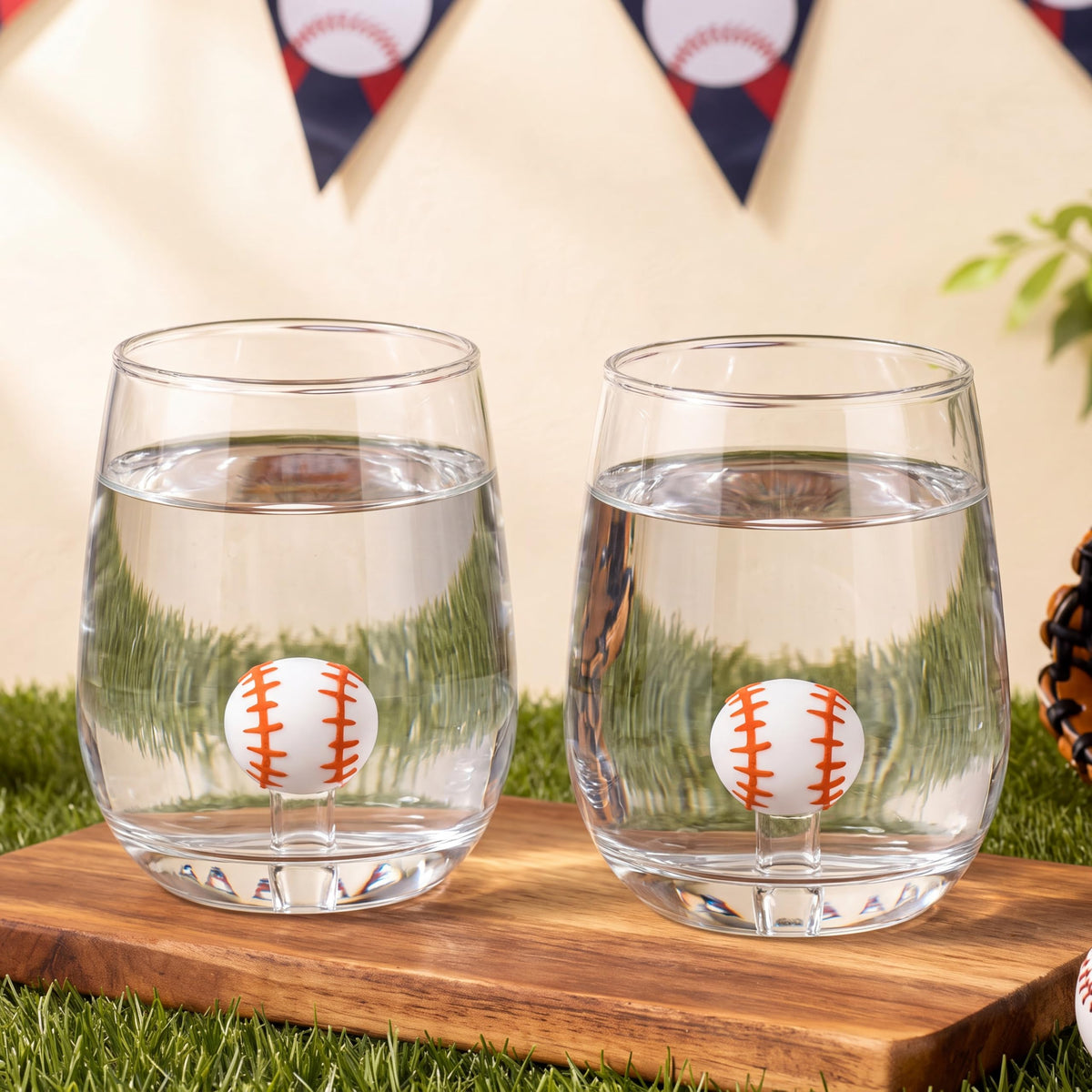 2 Pcs Halloween Wine Glass 12oz