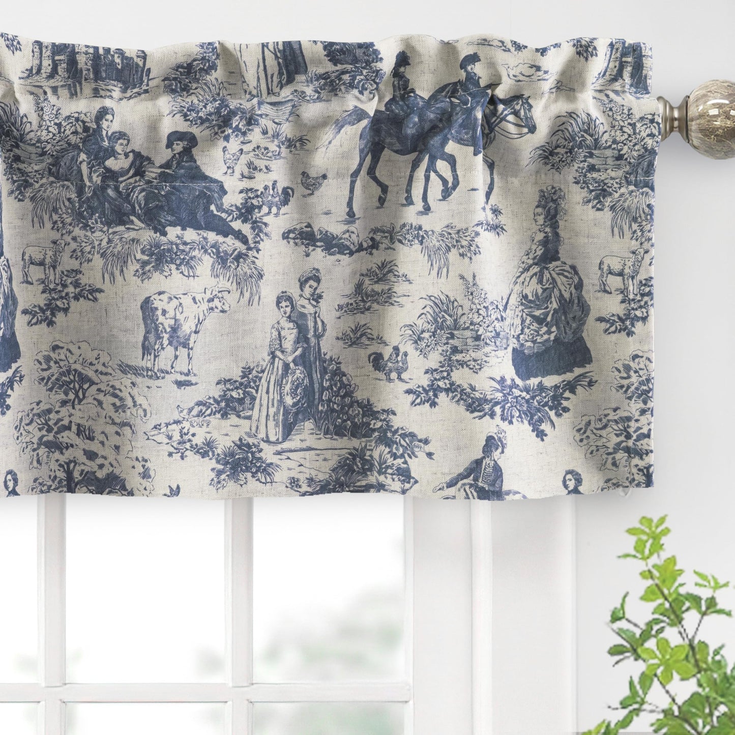 Linen Blackout Valance Window Curtain