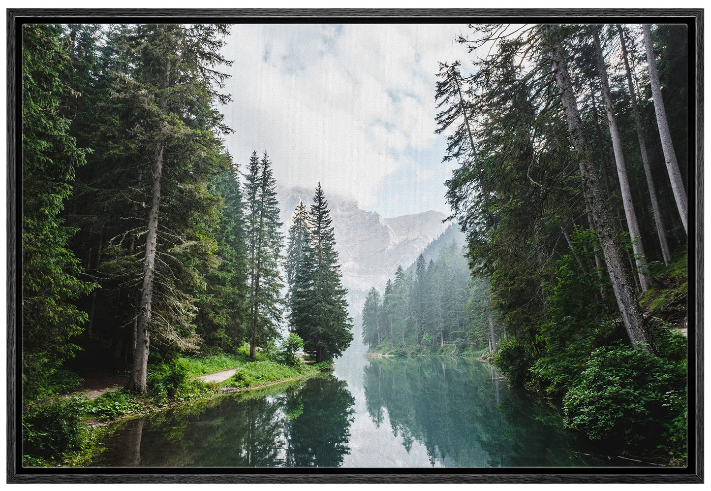 26 Fall Framed Canvas Wall Print