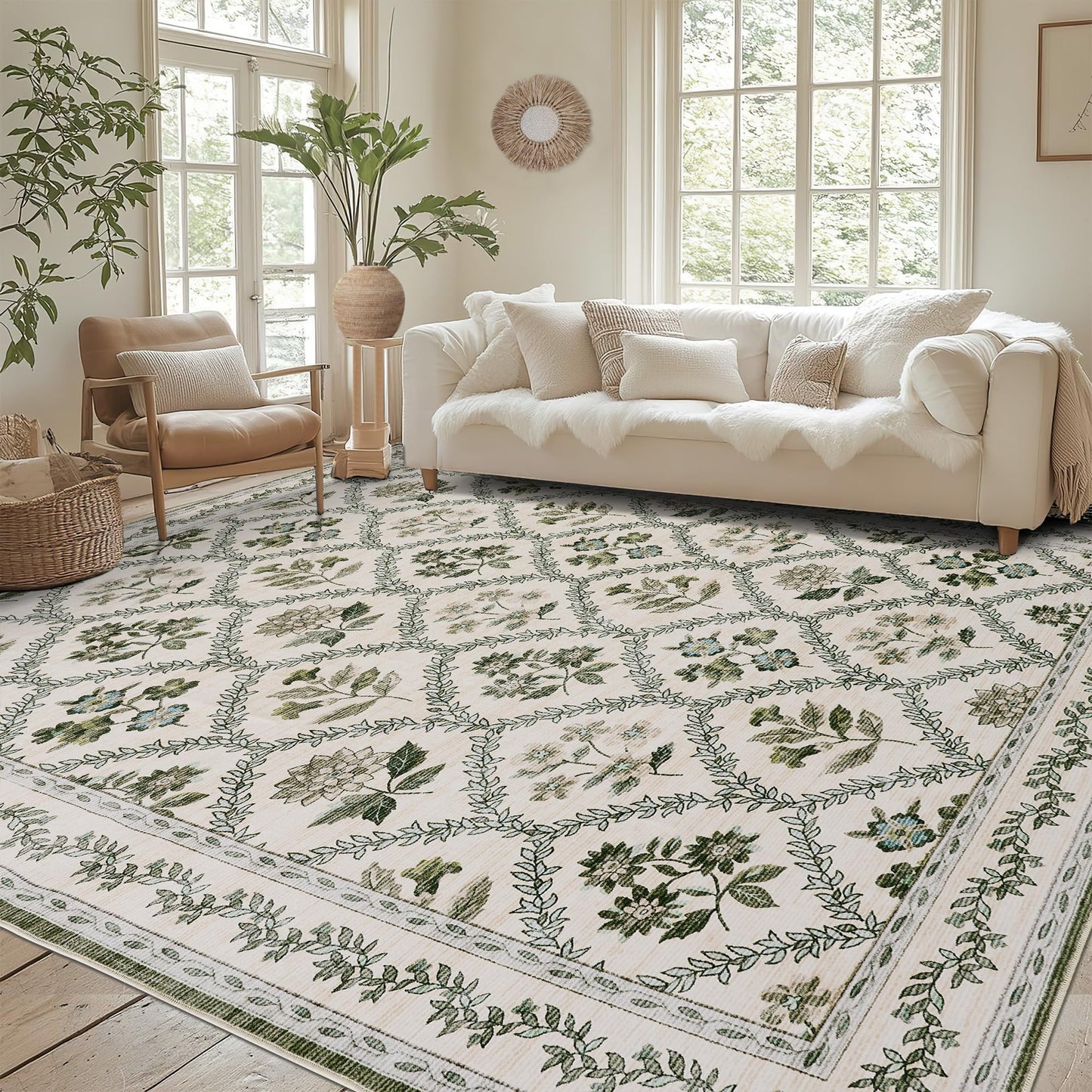 Floral Living Room Rug