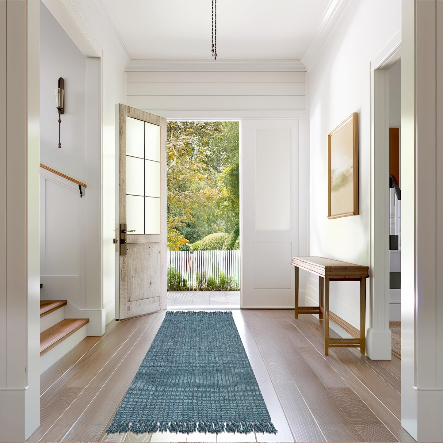 Chocolate Solid Flatweave Area Rug, 5' x 8'