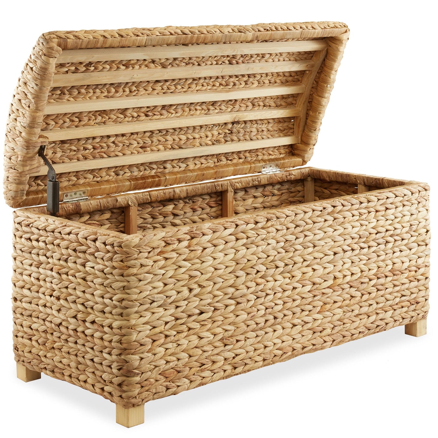 Casafield 36" Storage Trunk with Curved Lid and Safety Hinge