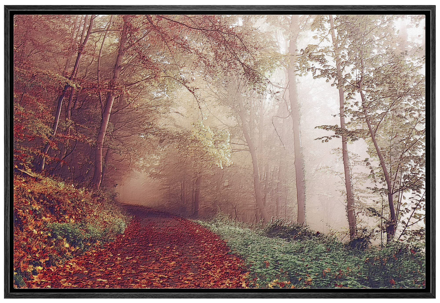 26 Fall Framed Canvas Wall Print