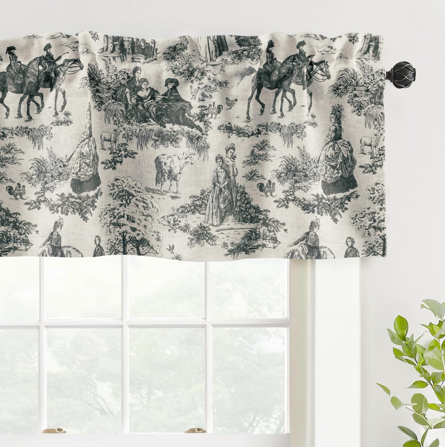 Linen Blackout Valance Window Curtain