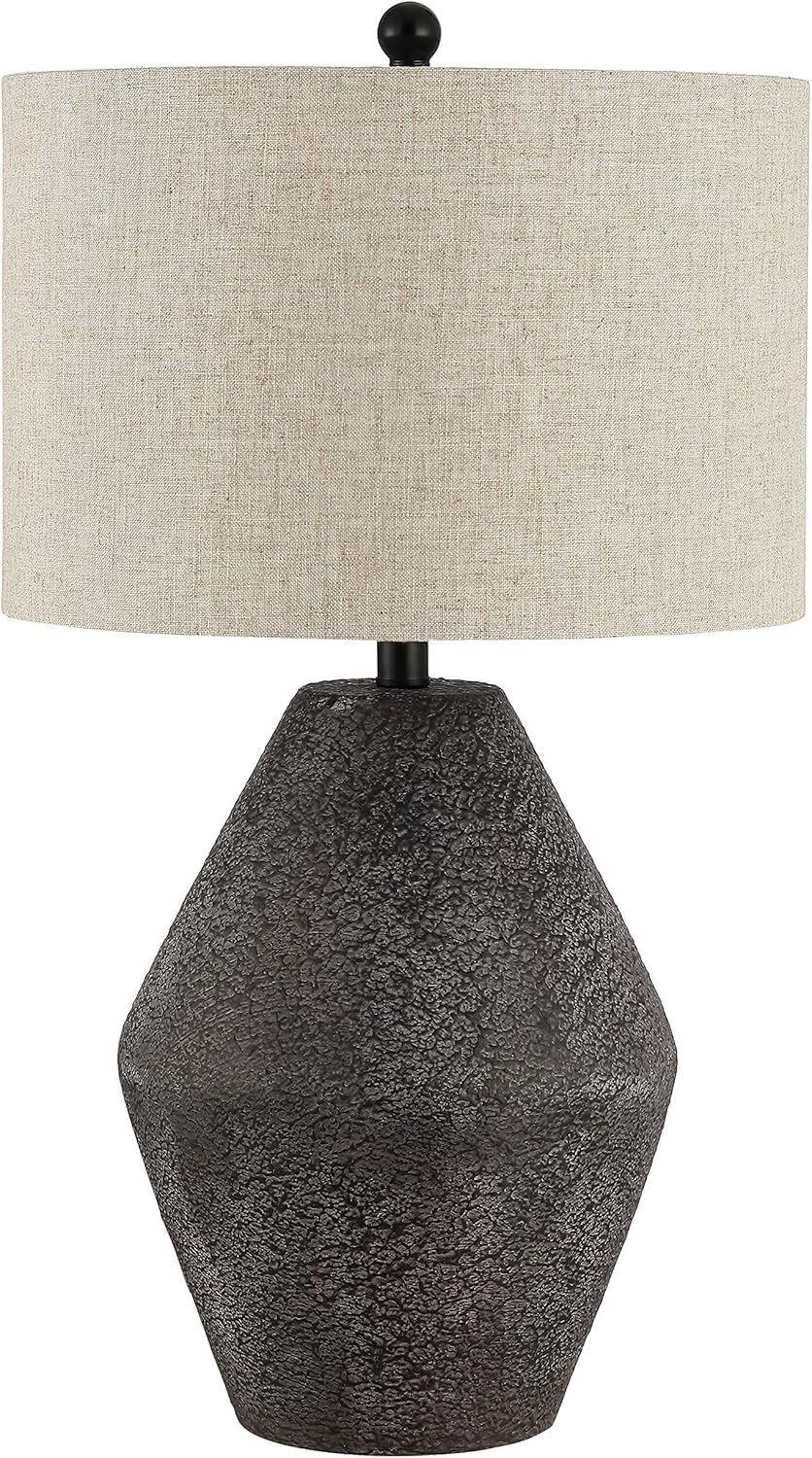 SAFAVIEH Lighting Collection – Ersta Brown Modern Rustic Farmhouse Table Lamp, 27-Inch Accent Lamp for Bedroom, Living Room, Home Office (TBL4367A)
