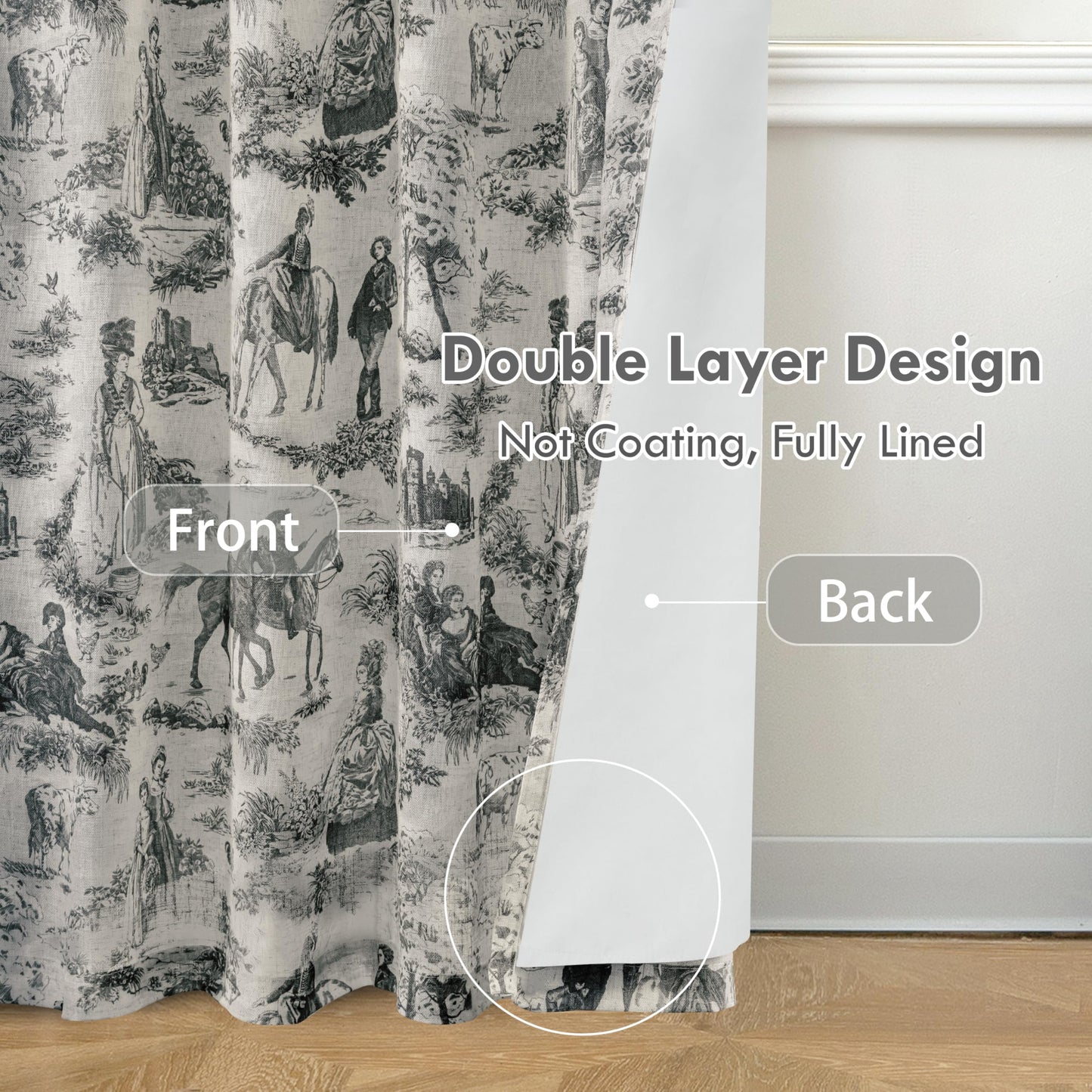 Linen Blackout Valance Window Curtain