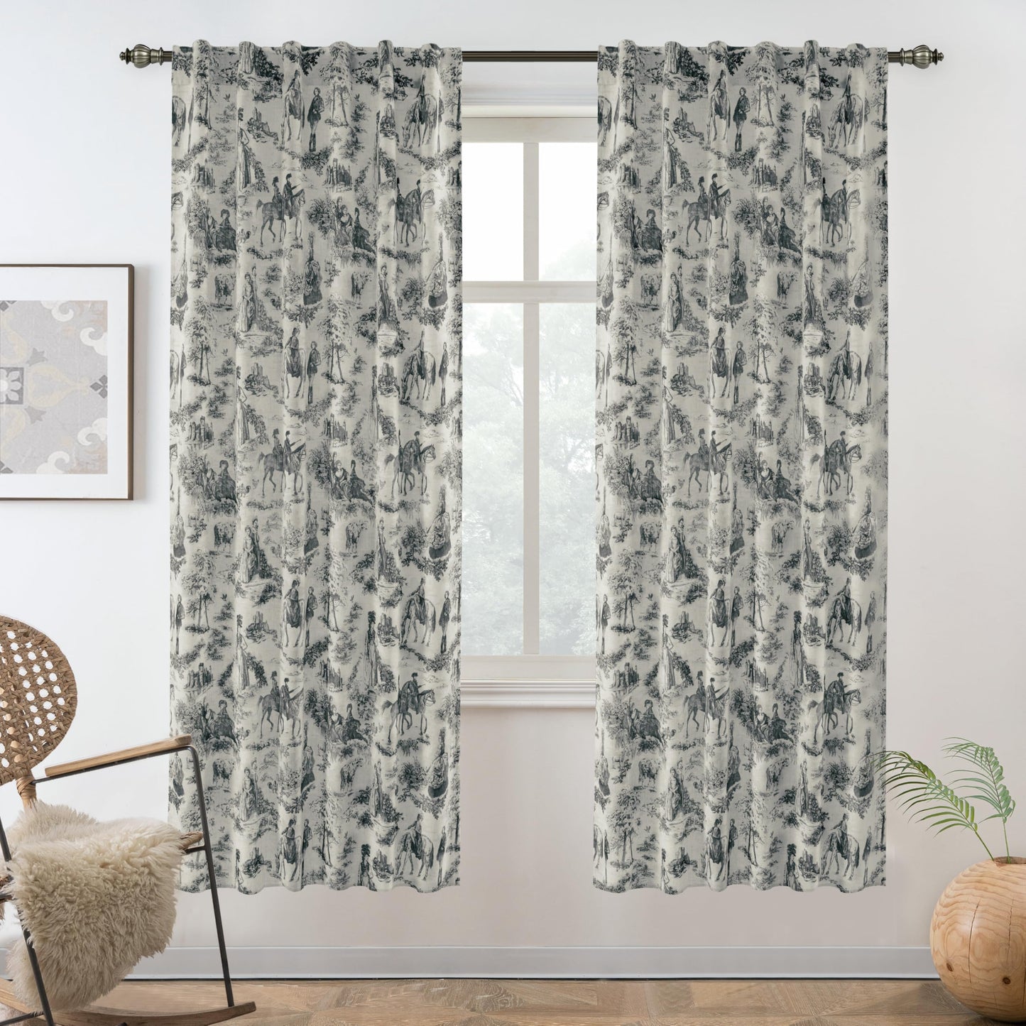 Linen Blackout Valance Window Curtain