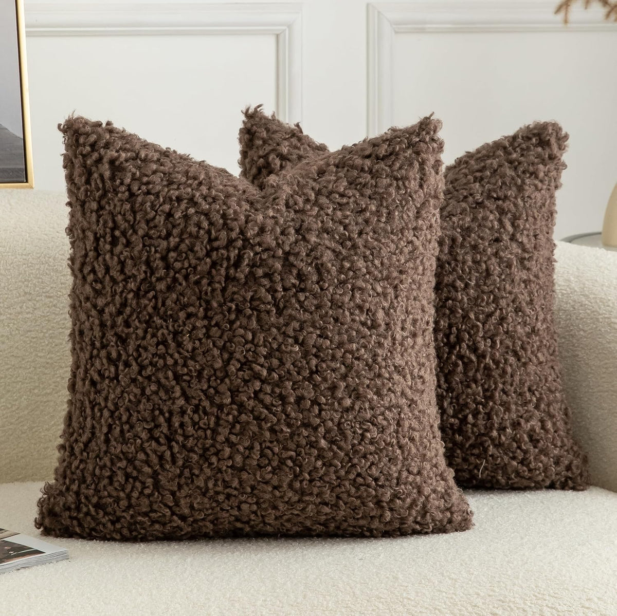 Pack of 2 Curly Teddy Wool Faux Fur