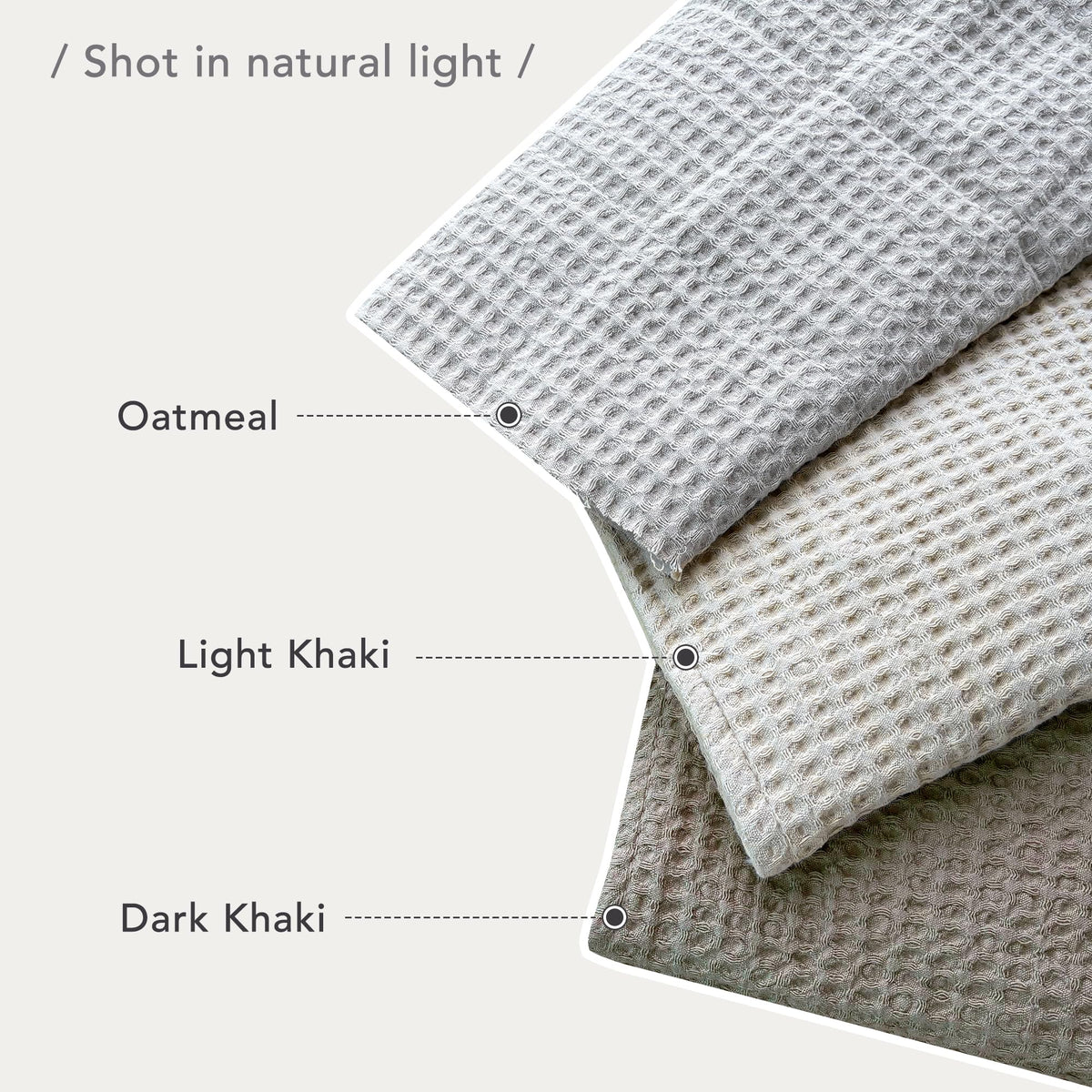 Oversized Waffle Weave Lightweight Coverlets_3 Pieces