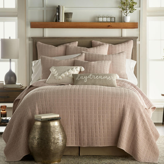 Levtex Home Mills Waffle King/Cal King Quilt Set (106x92in) with 2 Pillow Shams
