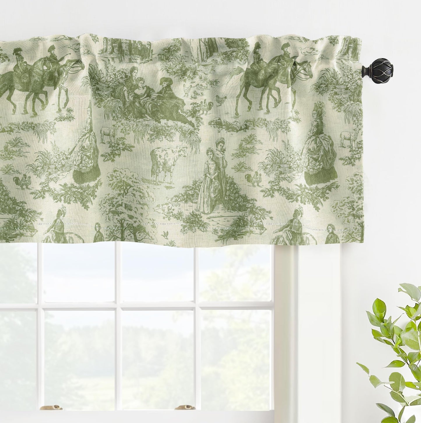 Linen Blackout Valance Window Curtain