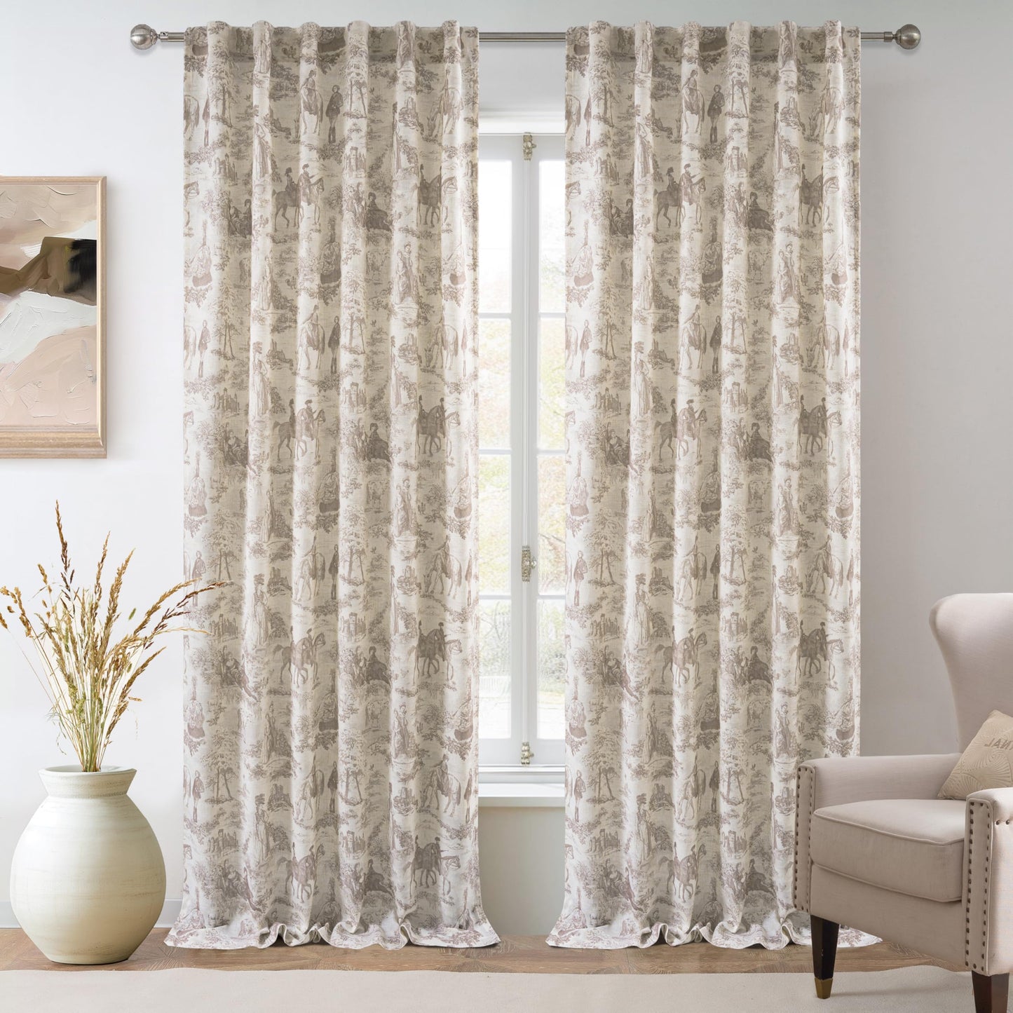 Linen Blackout Valance Window Curtain