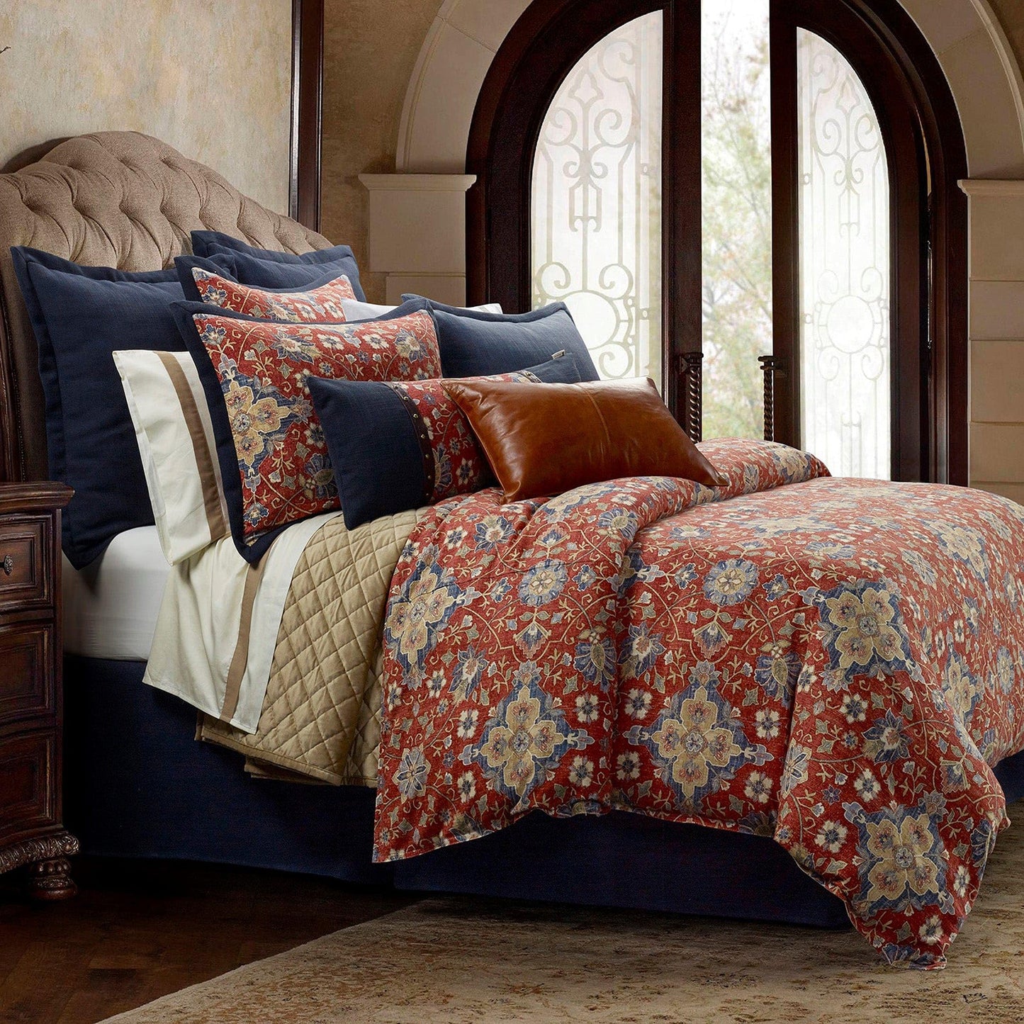 Victoria 3 Piece Duvet Cover Set with Pillow Shams