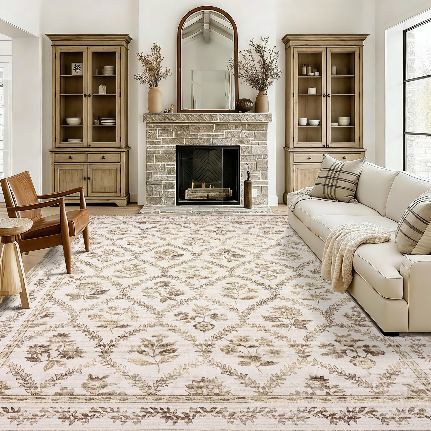 Floral Living Room Rug