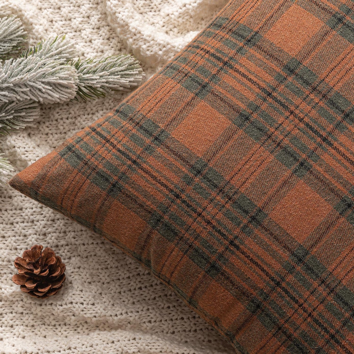 Fall Plaid Pillow Covers