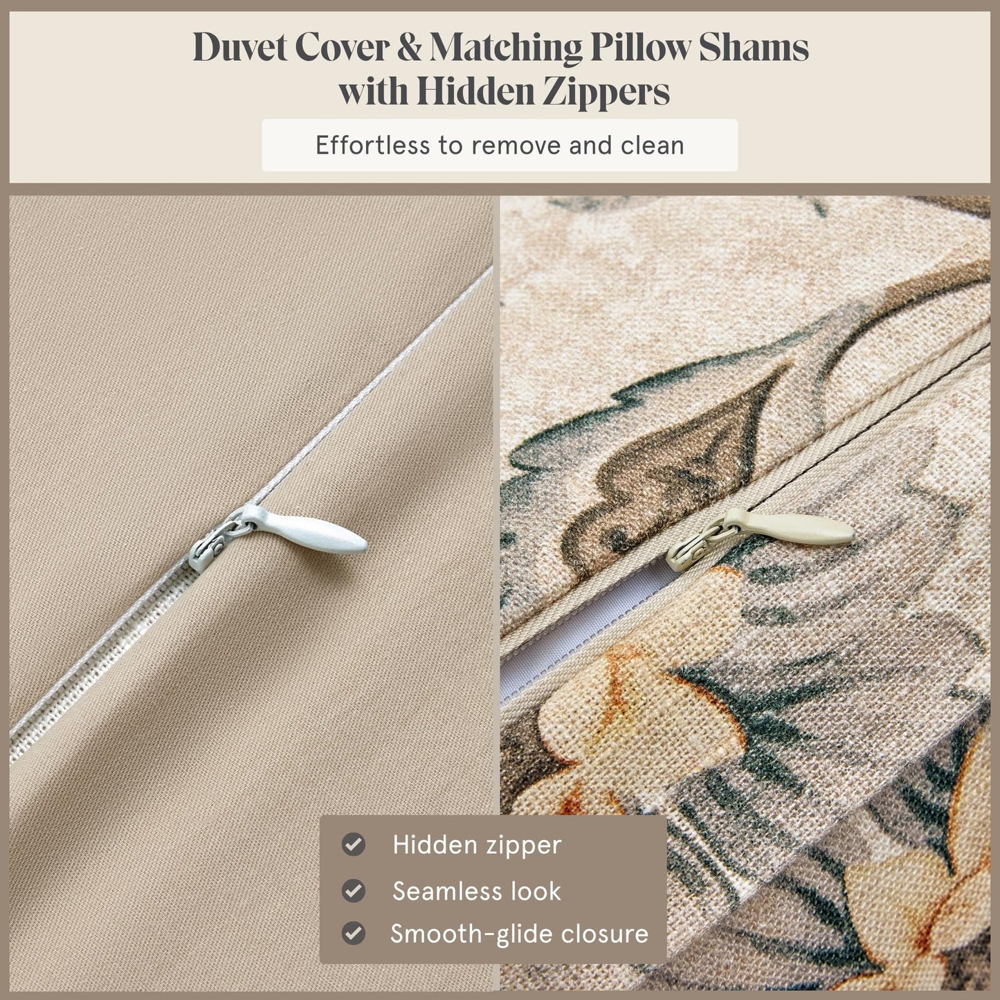 Victoria 3 Piece Duvet Cover Set with Pillow Shams